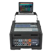 SKB 1SKB-R104W Audio and DJ Rack Case 10U x 4U Compact Rolling Rig with Wheels