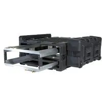 SKB 3RR-3U24-25T - 3U Removable Shock Rack 24 (61cm) Deep Rail To Rail with Wheels (Tan)